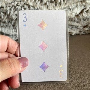 NWOT Dior Playing Card with Colorful Diamonds
